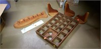 Group Lot of Assorted Wooden Decor
