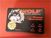 12 GAUGE POWER-BUCKSHOT  00 BUCK DOUBLE BOX