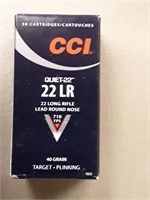 22 LR. CCI QUIET-22  40 GR.  ROUND NOSE