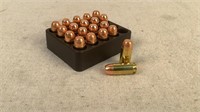 (20) Reloaded Flat Nose FMJ 40 S&W Ammo