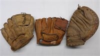 3 Baseball Gloves