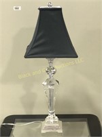Acrylic lamp with black square shade