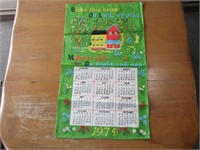 1974 Calendar Towel