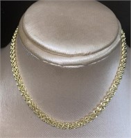 14kt Gold 18" Diamond Cut Rope Necklace