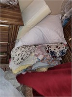 Contents of bedroom corner, Pillows, Electric