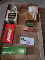 Mixed lot of ammo including 9mm .22 and more, see
