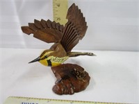 Hand Carved Wooden Bird