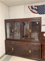 ROSEWOOD HANDMADE THAILAND CHINA CABINET