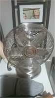 Modern stainless steel table top fan