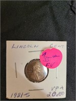 1921 S LINCOLN CENT--FV+