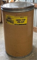 Empty Cardboard Barrel w/Lid