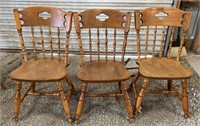 3 Maple Dinette Chairs