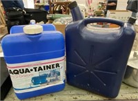 2 - Plastic Water Cans