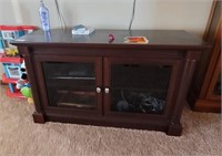 TV Stand with 2 doors and shelf (contents not incl