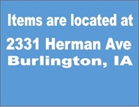 Items are located in Burlington, IA