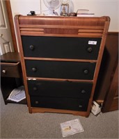 Dresser with black drawer fronts