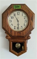 24" Oak Howard Miller Wall Clock