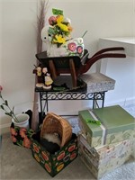 Marble Top Plant Stand, Doll, Figurines,