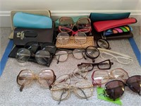 Collection Of Eyeglasses, Sunglasses.