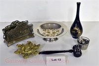 (6) Pcs. Metalware, etc.: