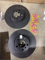 EBC BRAKES ROTOR DISC AND BRAKE PADS FOR UNKNOWN