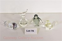(4) Paperweights, Etc.: