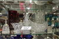 (8) pcs. Waterford, Bohemian Glass: