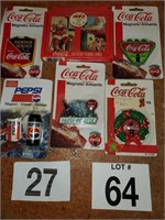 Coca-Cola playing cards and magnets