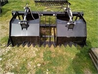 66" Skid Steer Rock & Brush Grapple