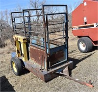 Portable Beam Livestock Scale, (Weights Loc at