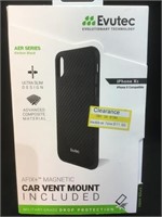 Evutec IPhone XS car vent mount included case