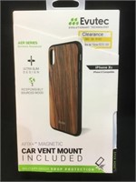 Evutec IPhone XS phone case with car vent mount