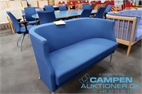 Kinnarup blå sofa m/stålstel