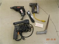 120V Tools - Stapler, drills & hand tools