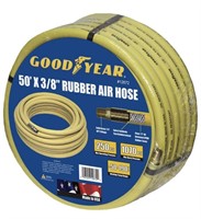 New Goodyear 50' x 3/8" Rubber Air Hose Yellow