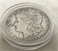 1891-O MORGAN DOLLAR