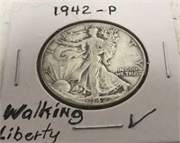 1942-P WALKING LIBERTY HALF DOLLAR