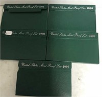 5 US PROOF SETS 94-98