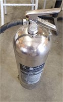 BADGER STAINLESS FIRE EXTINGUISHER-EMPTY