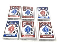 New (6) bicycle brand playing cards