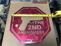 2nd amendment sign metal sign