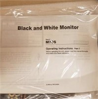 BLACK/WHITE SECURITY MONITOR