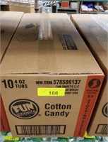 COTTON CANDY-CASE OF 10 TUBS