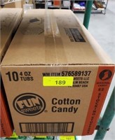 COTTON CANDY-CASE OF 10 TUBS