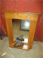 Oak Wood Duck Mirror