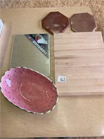 Melon Bowl, Cutting Boards and Hot Pads