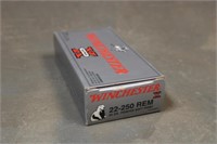 (1) Box Winchester 22-250 55GR PSP Ammo