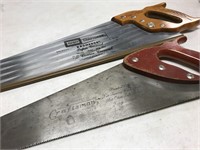 2 Craftsman hand saws
