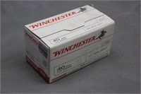(100) Winchester 40 S&W 165GR FMJ Ammo
