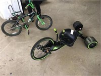 Green Machine & Small Bicycle